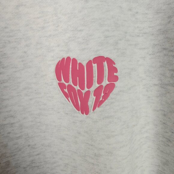 White Fox Boutique 13 Always & Forever Crewneck Sweatshirt Gray Size L/XL EUC - Picture 9 of 13